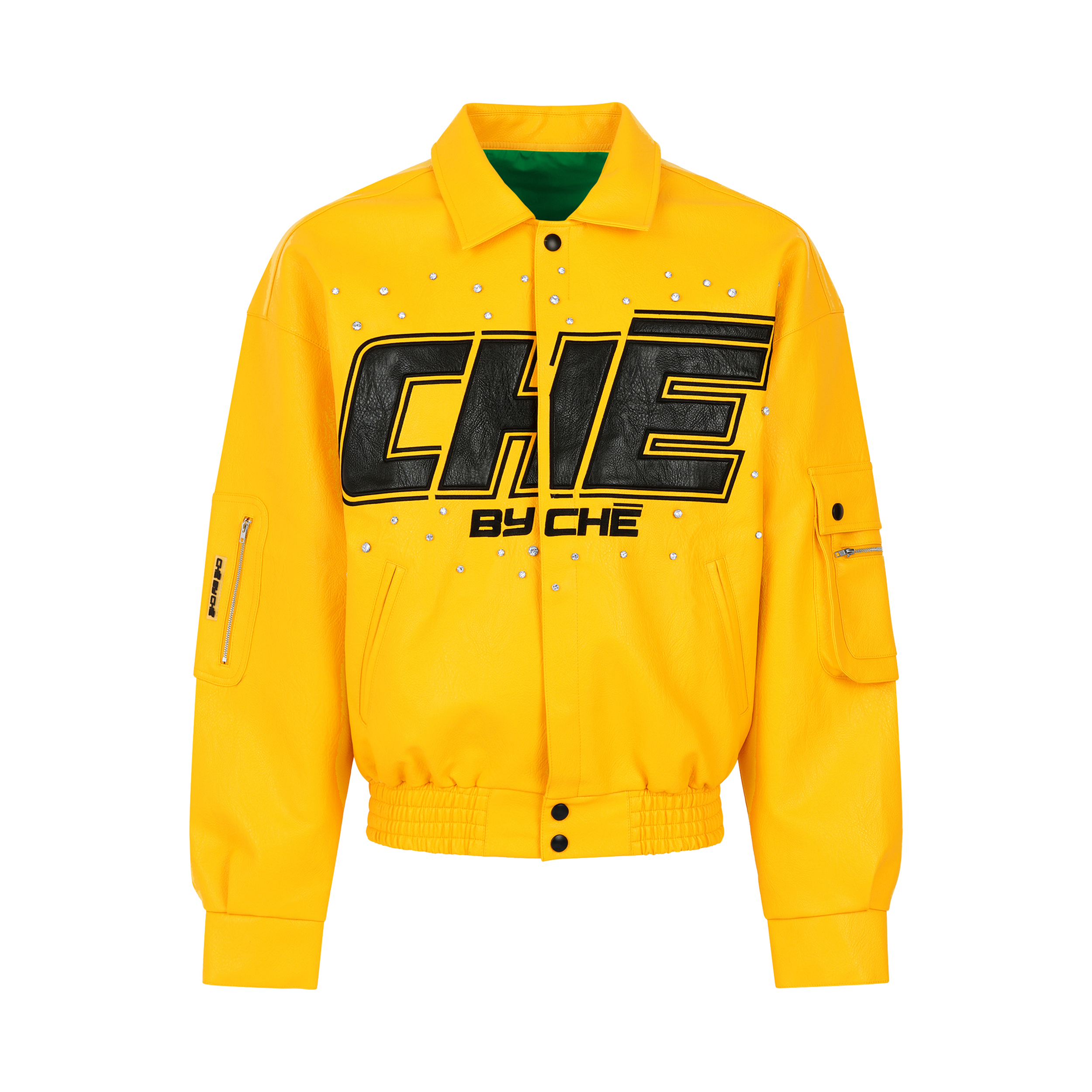 YELLOW LEATHER JACKET